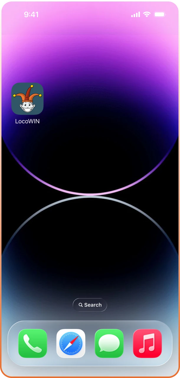 Öffne die Anwendung und tauche sofort in die Spielewelt der Locowin App ein.