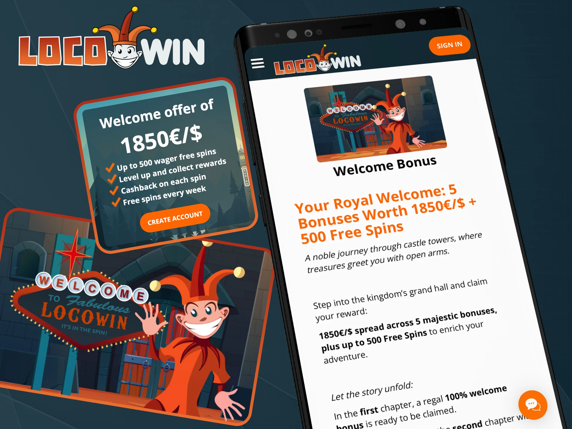 Sichere dir den attraktiven Willkommensbonus direkt in der Locowin App.