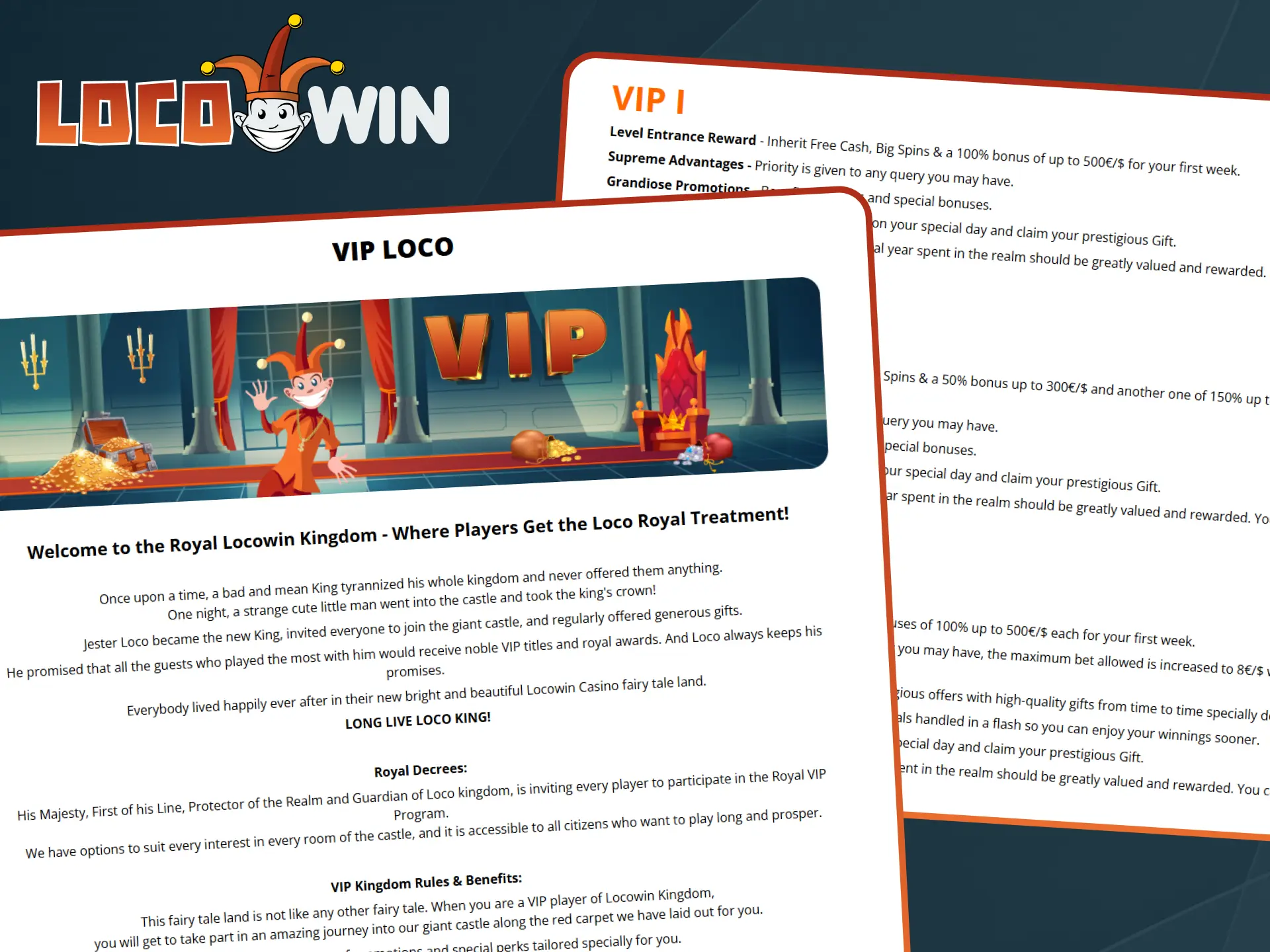 Sichern Sie sich exklusive Privilegien im elitären Locowin VIP-Club.