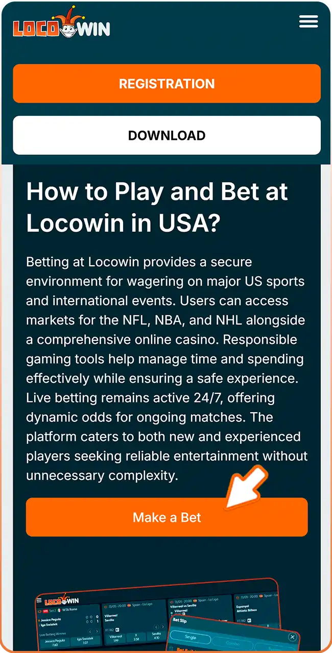 Visit the official Locowin website online safely.