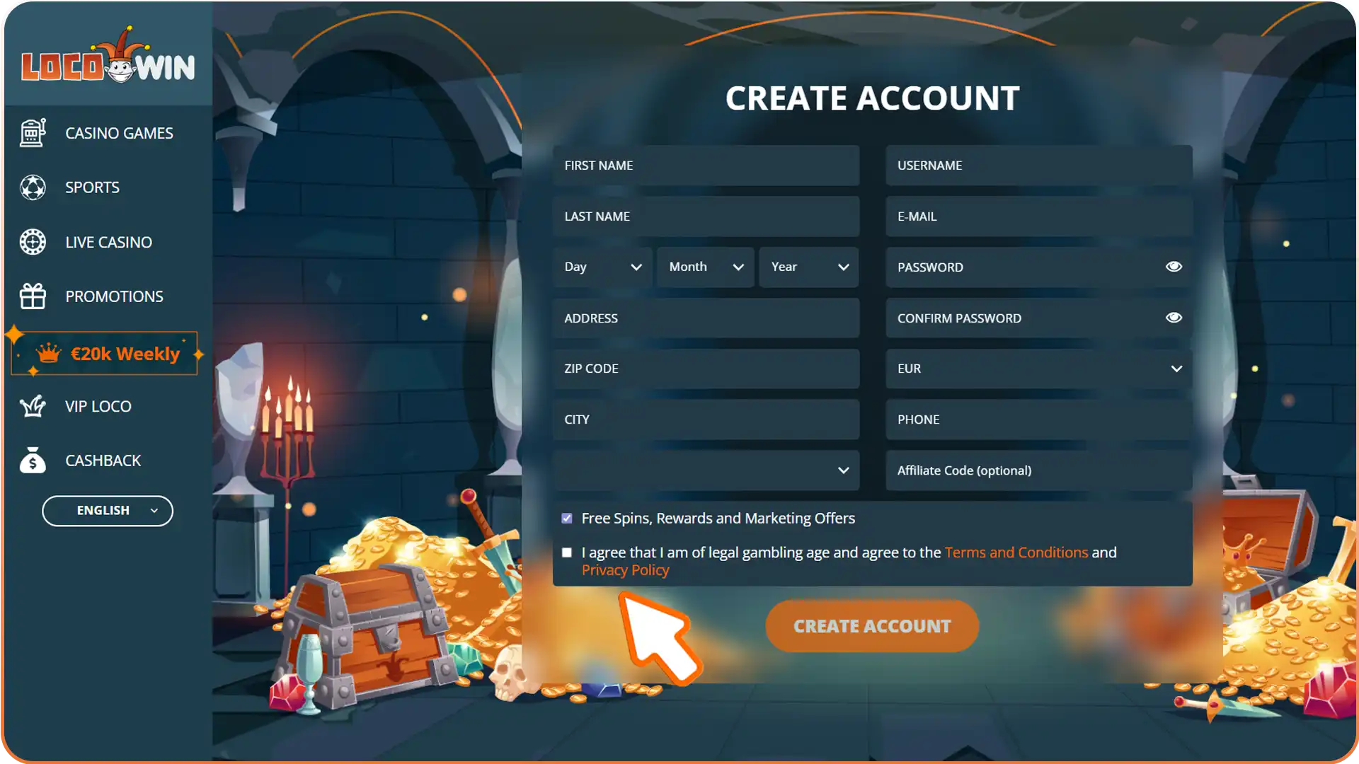 Confirm your entered details on Locowin platform.