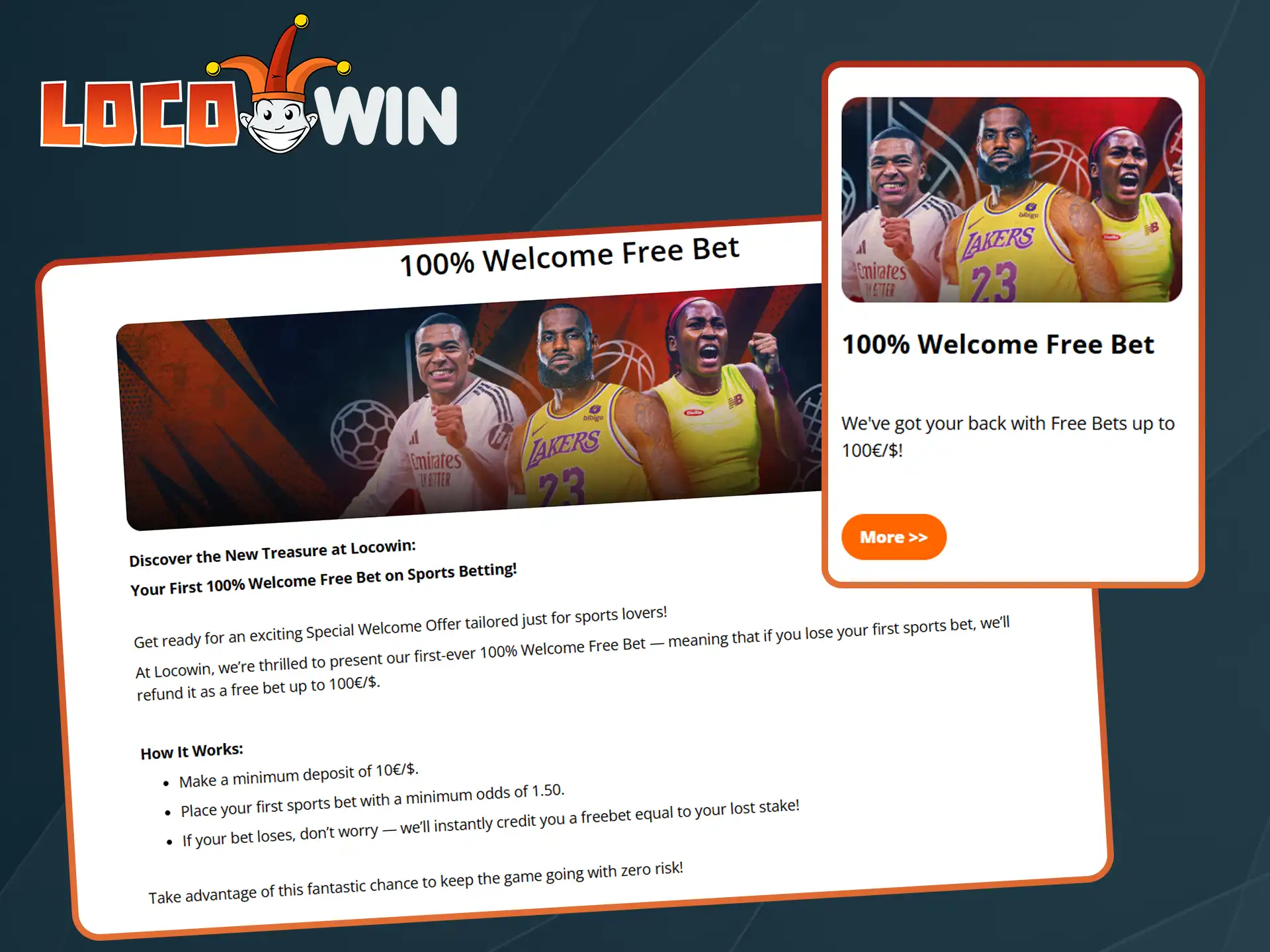 Grab your Locowin sports welcome bonus.